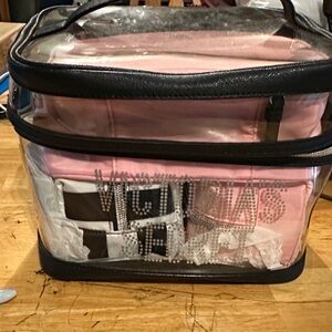 Victoria’s Secret clear and Pink Storage Organizer